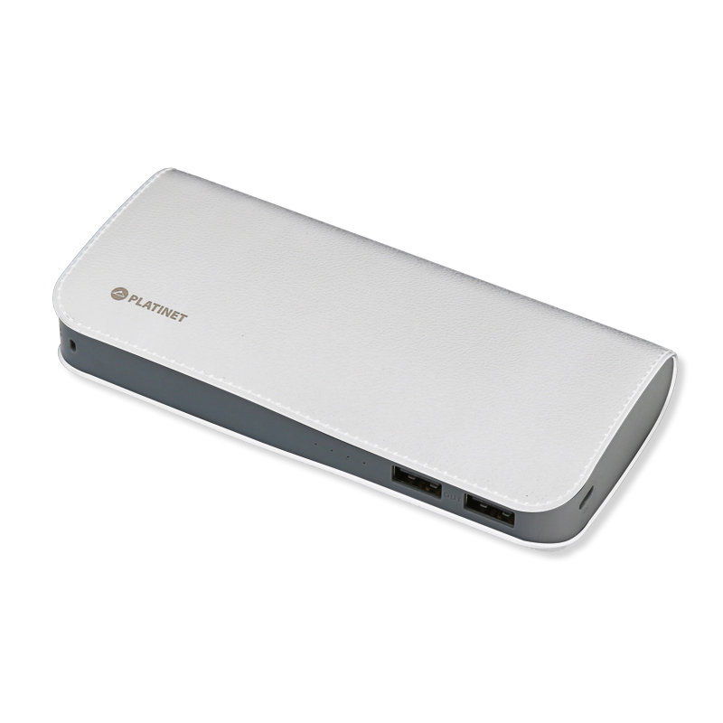 Platinet Powerbank Leather 11000mAh White 43714