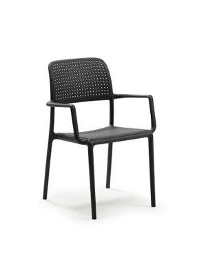 D2.Design Krzesło Bora z podłokietnikami czarne 28340