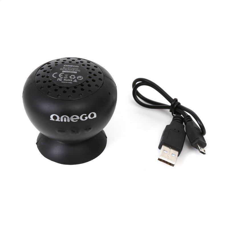 Omega Speaker / Głośnik Og46 Splash Resist. Bluetooth V3.0 Black [42451] Eol