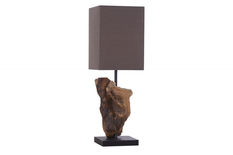 Invicta Interior Lampa stołowa Natural Destiny Small brązowa 40 cm 19479
