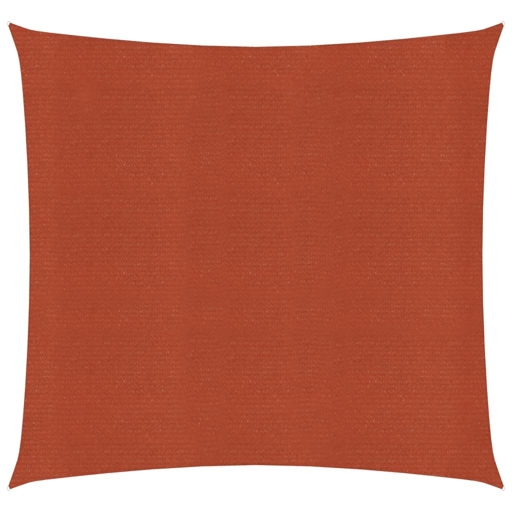 VidaXL Żagiel przeciwsłoneczny, 160 g/m, terakotowy, 3x3 m, HDPE 311329 VidaXL