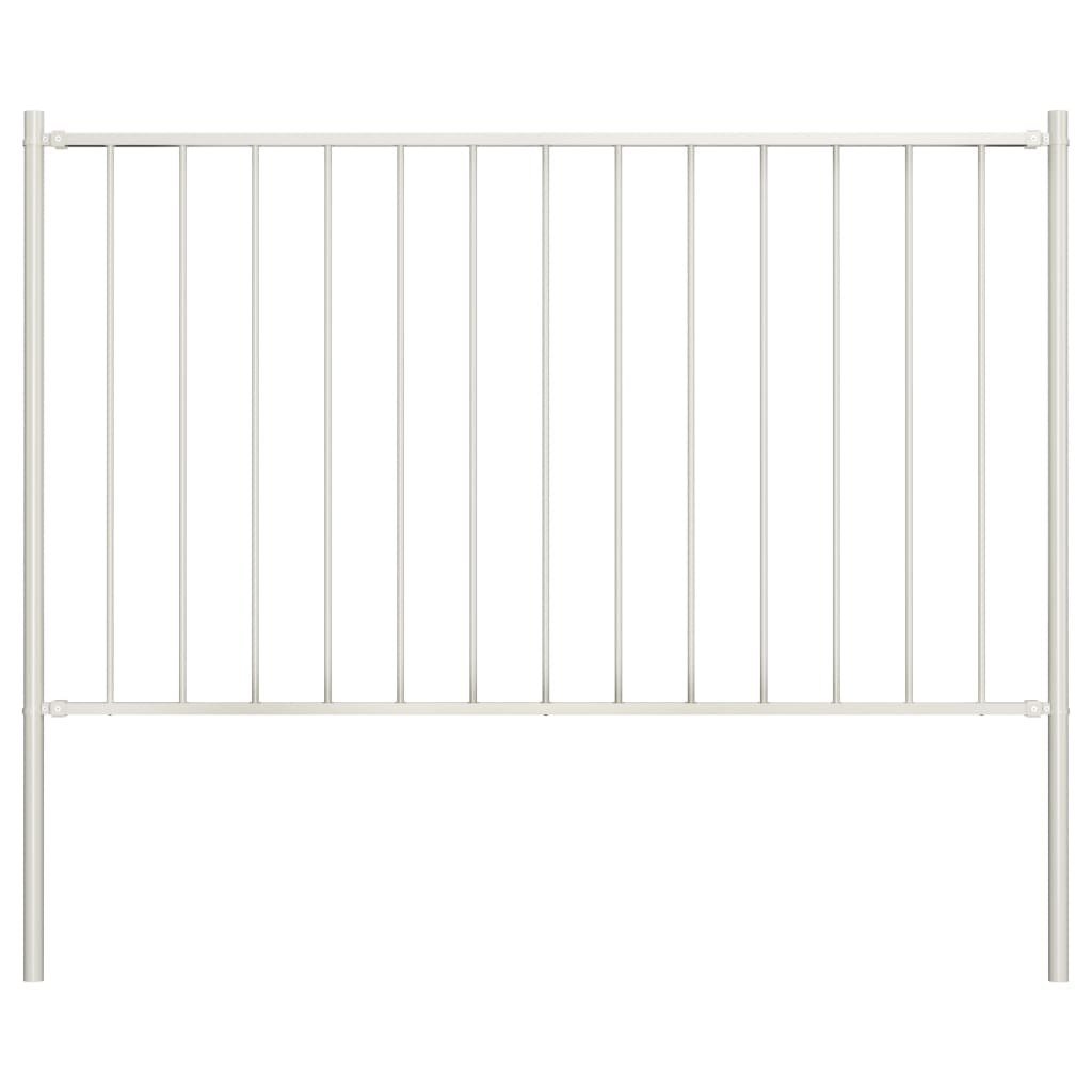 vidaxl Lumarko Panel ogrodzeniowy ze słupkami, kryta proszkowo stal, 1,7x0,75m 145215