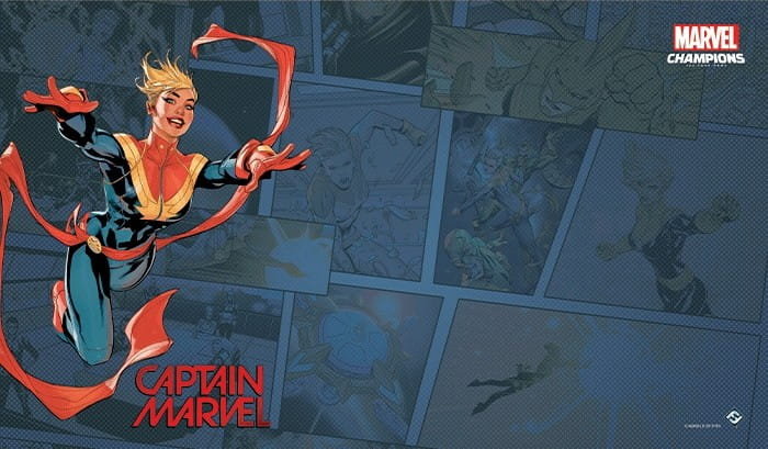 Fantasy Flight Games Marvel Champions: The Game Mat - Captain Marvel