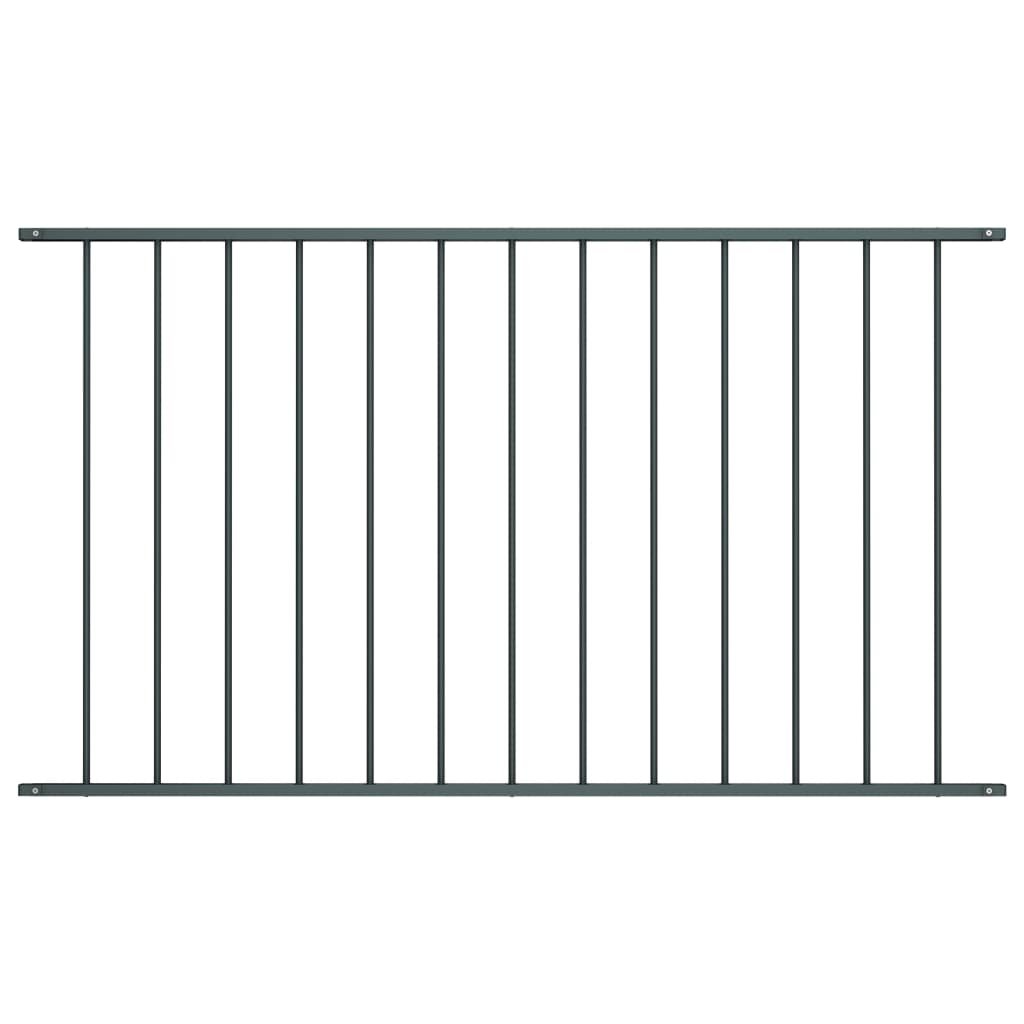 vidaxl Panel ogrodzeniowy, kryta proszkowo stal, 1,7x1 m, antracyt
