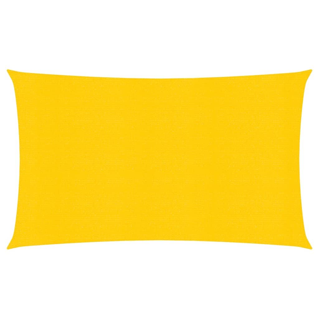 vidaXL Żagiel przeciwsłoneczny, 160 g/m, żółty, 3x6 m, HDPE vidaXL