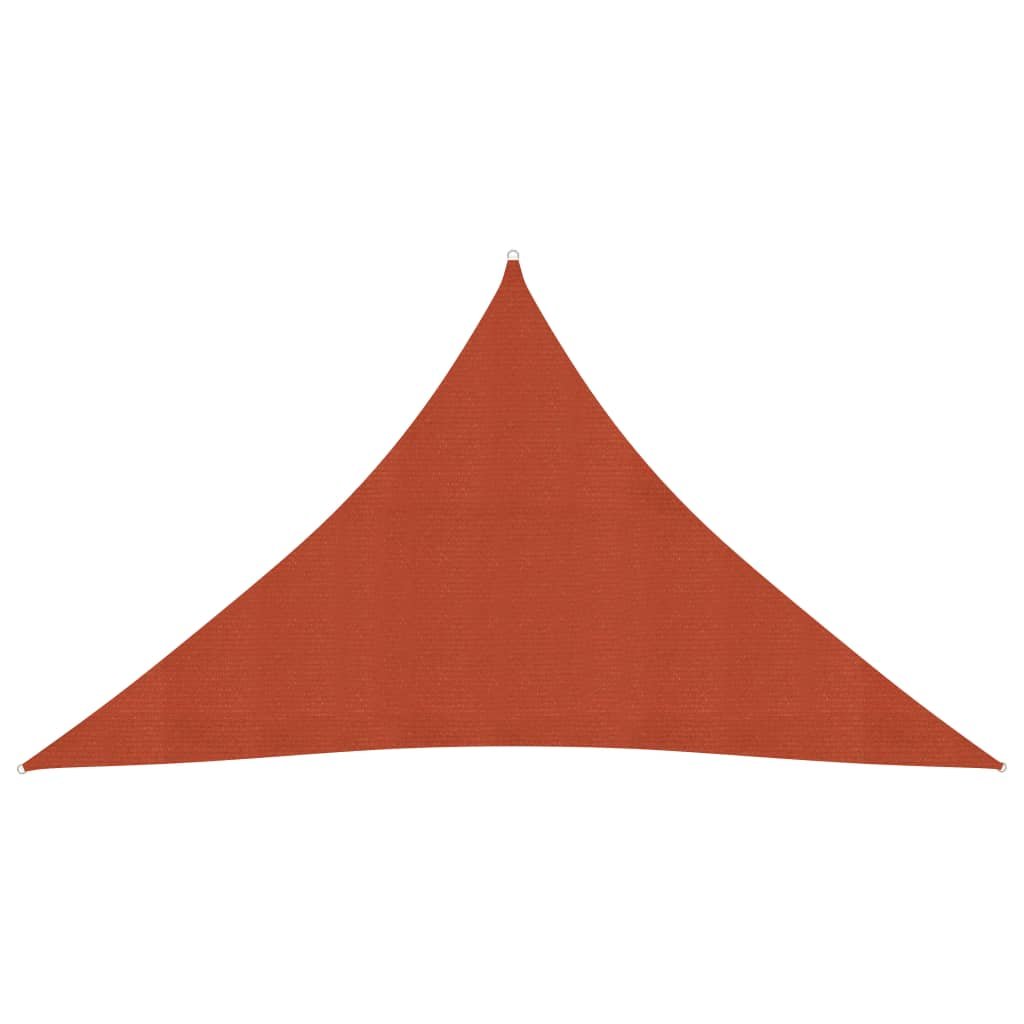 vidaXL Żagiel przeciwsłoneczny, 160 g/m, terakotowy, 3x3x4,2 m, HDPE 311364