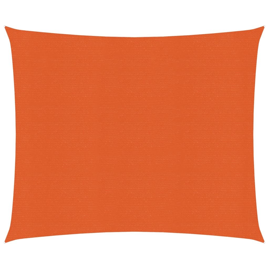 vidaXL Żagiel przeciwsłoneczny, 160 g/m, pomarańczowy, 2x2,5 m, HDPE vidaXL