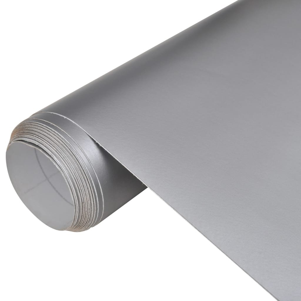 shumee shumee Folie samochodowe 2 szt. matowe srebrne 100x150 + 50x150 cm