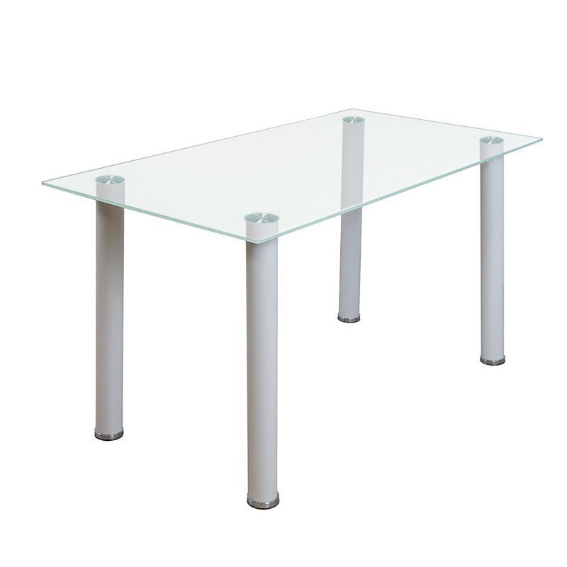 Stół Nicea Transparentny Nogi Szare