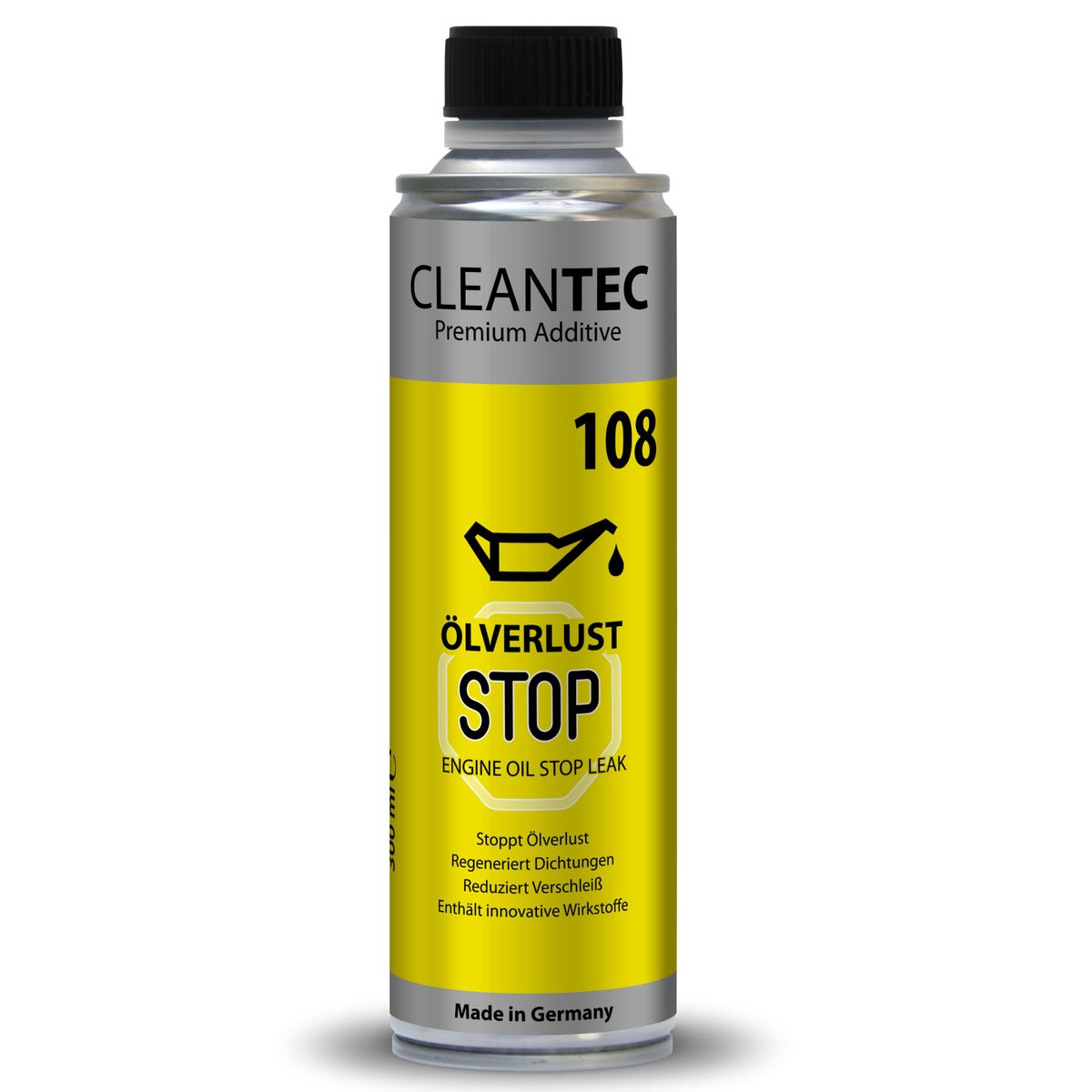 CleanTEC - Engine Oil Stop Leak 108 - Preparat do wycieków z silnika - 300 ml