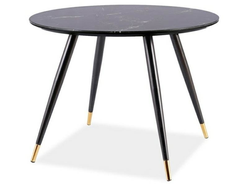 Stół Charm 100cm czarny / szary, efekt