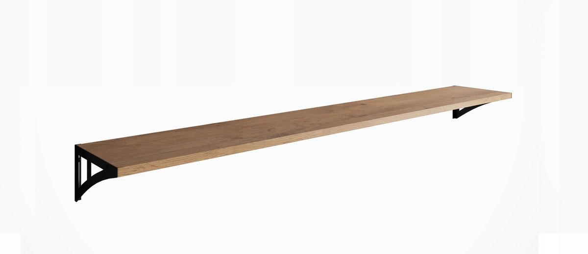 Półka wisząca JULIA 138 cm Dąb Lancelot metalowe