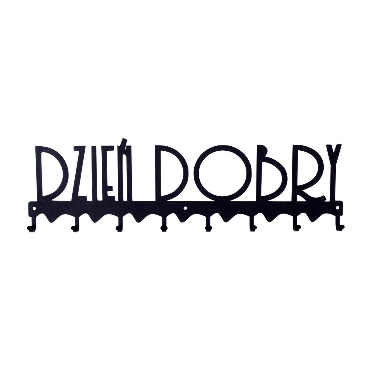 Furnigo Wieszak ścienny Dzień dobry 02 czarny F-DD02cz