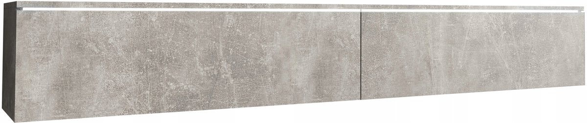 Lowboard 180 cm BETON szafka RTV wisząca półka TV