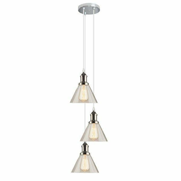 Altavola Design Hängeleuchte LA034 E27 3-flammig chrom/klar
