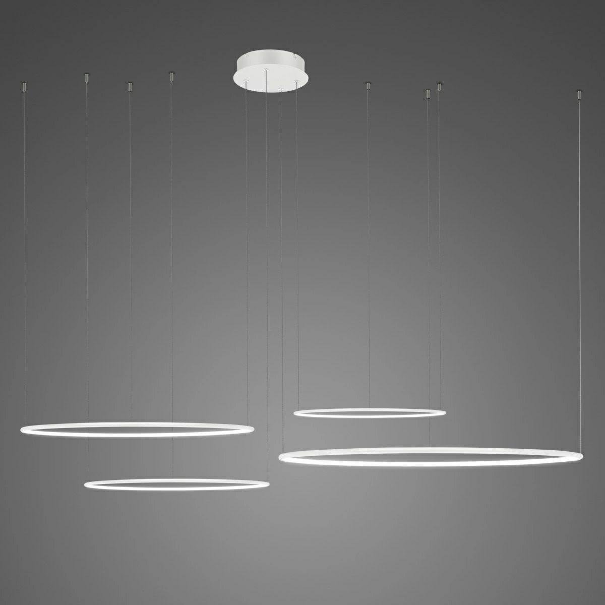 Altavola Design Ledowe Okręgi lampa wisząca 106W biała LA084/CO4_100_in_3k_white