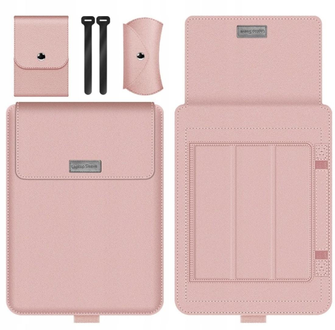 Etui Pokrowiec Na Laptopa Z Funkcją Podstawki 16\'\' Różowy