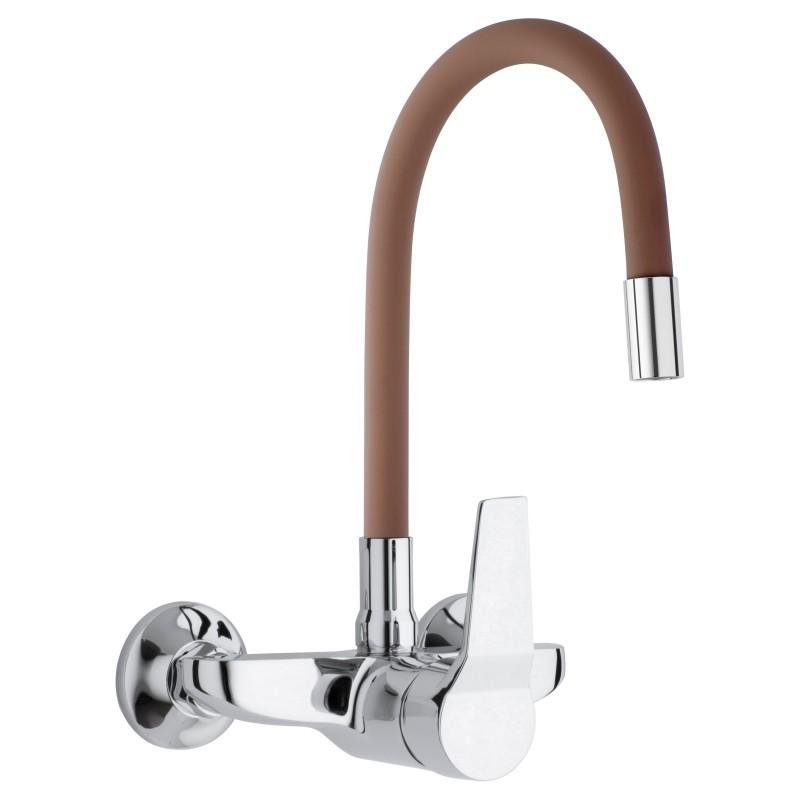 Bateria kuchenna ścienna elastyczna wylewka kran - Yoka