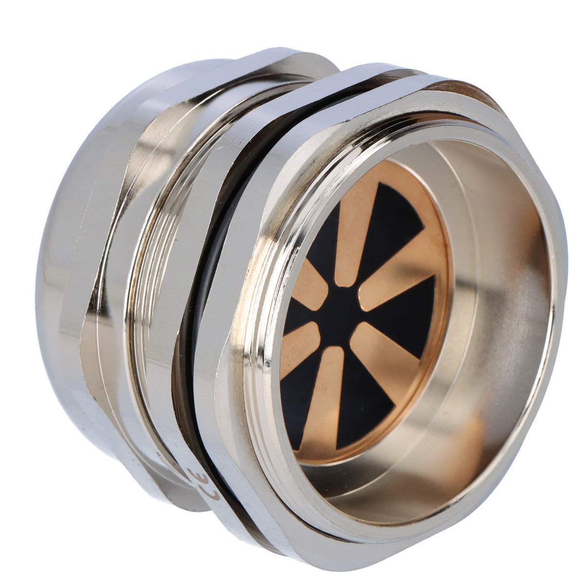 TRYTYT Dławica kablowa metryczna metalowa do kabli ekranowanych 63mm IP68 TRYTYT MMG-63-EMC