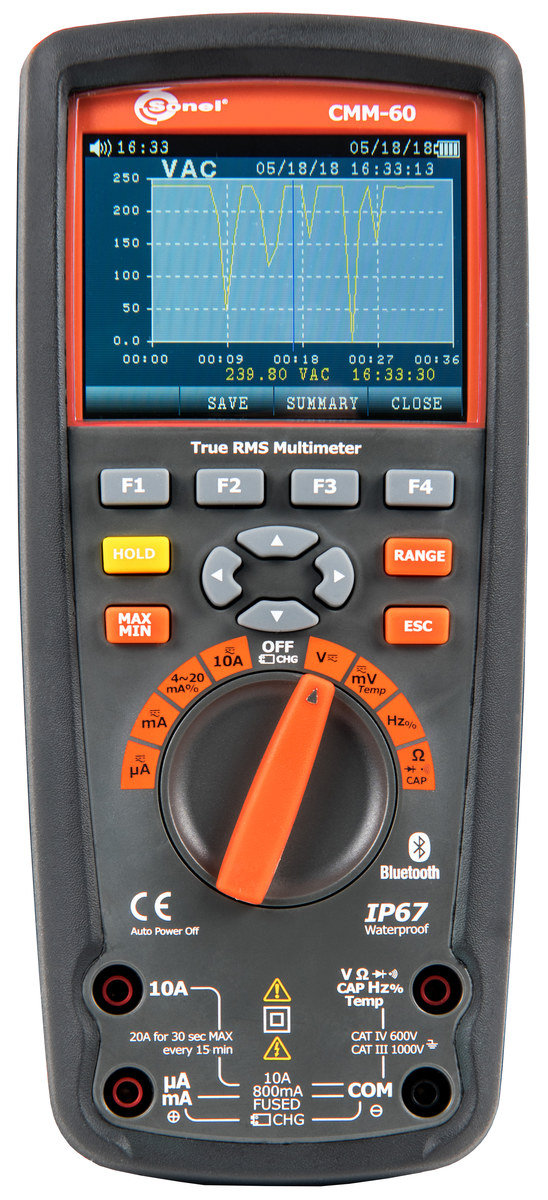 Zaawansowany multimetr przemysłowy CMM-60 z Certyfikatem Kalibracji