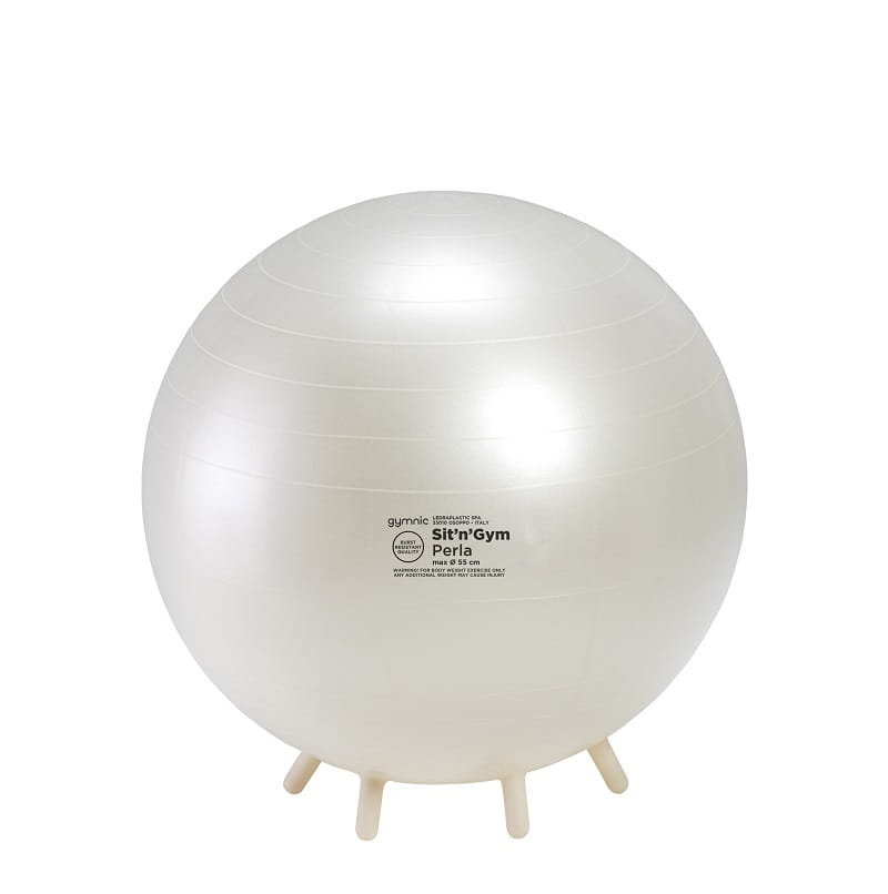 Piłka do siedzenia perłowa 55 cm Gymnic
