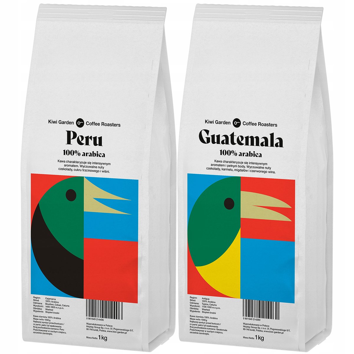 Kawa ziarnista Świeżo Palona PERU + GWATEMALA 2kg