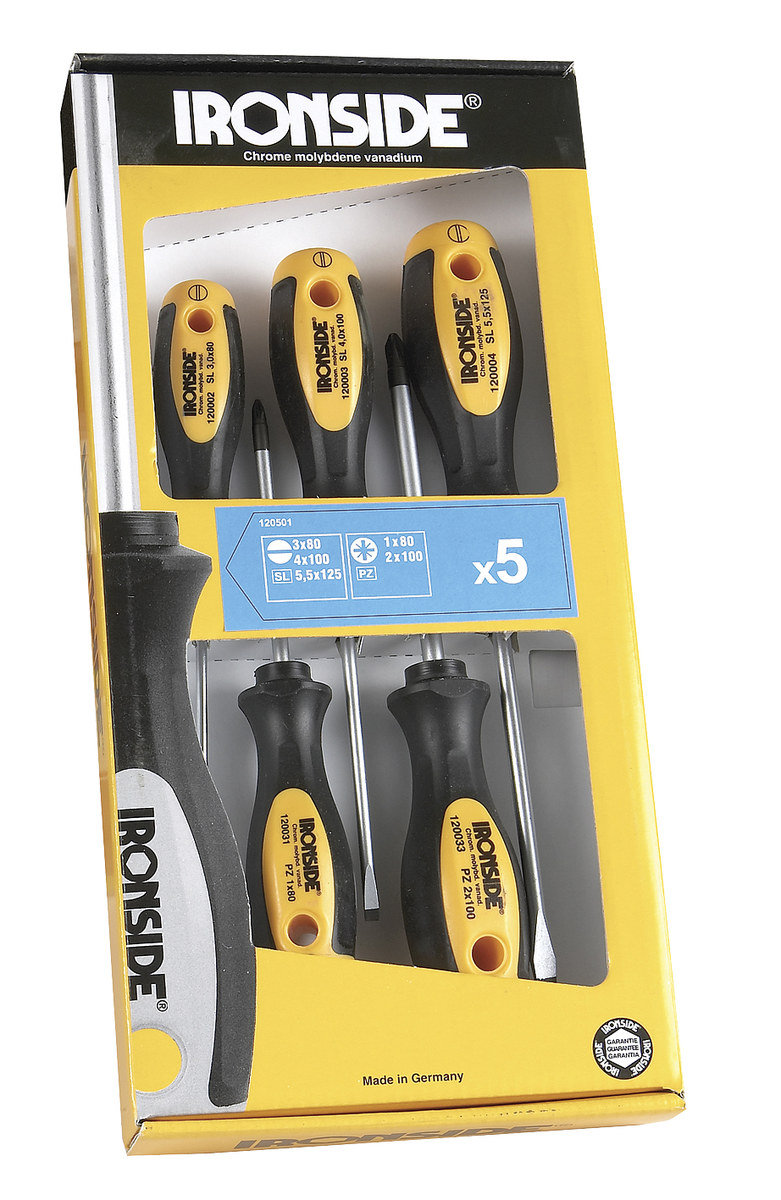 Zestaw wkrętaków śrubokrętów Ironside 120501/01650195118
