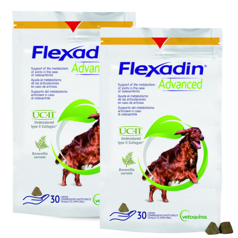 VETOQUINOL Flexadin Advanced Dietetyczna Karma Uzupełniająca Dla Psów  2x90g (60 kąsków)
