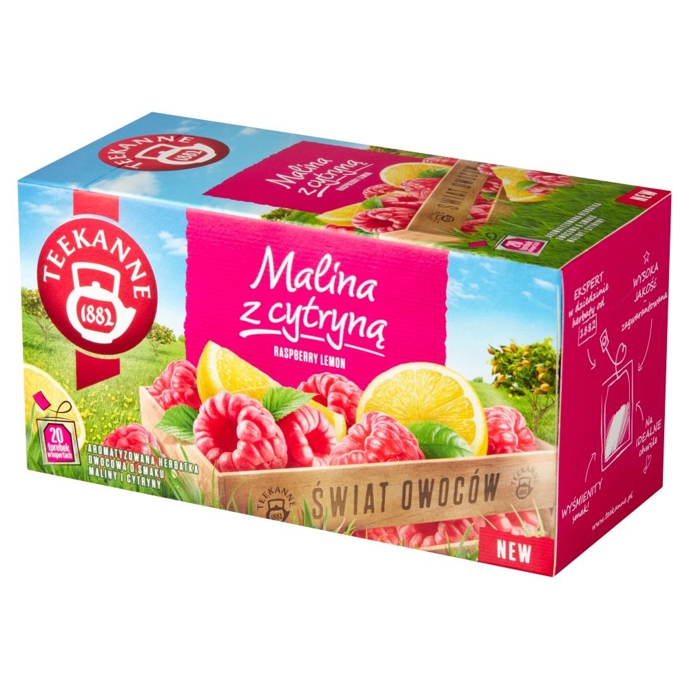 Herbata TEEKANNE Malina z cytryną (20 sztuk)