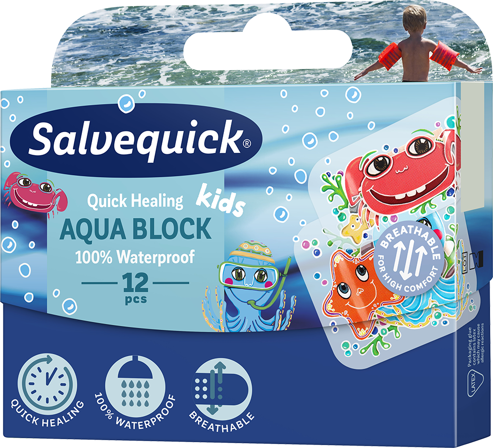 Cederroth Plastry Salvequick Aqua Block kids x 12 szt