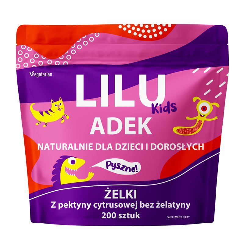 MyVita Lilu Kids witamina ADEK żelki dla dzieci i dorosłych x 200 szt