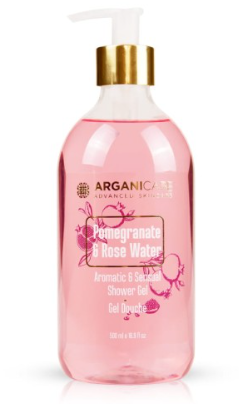 Arganicare Shower Żel pod prysznic z granatem i wodą różaną 500 ml