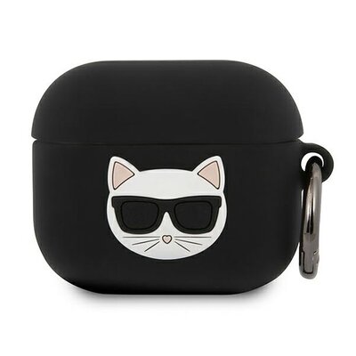 Apple Karl Lagerfeld Etui Karl Lagerfeld KLACA3SILCHBK AirPods 3 cover czarny/black Silicone Choupette KLD578BLK