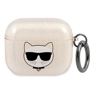 Apple Karl Lagerfeld Etui Karl Lagerfeld KLA3UCHGD AirPods 3 cover złoty/gold Glitter Choupette KLD574GLD