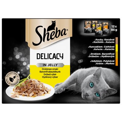 SHEBA SHEBA DEL IN JELLY SMAKI DROBIOWE 12X85G zakupy dla domu i biura! 367907