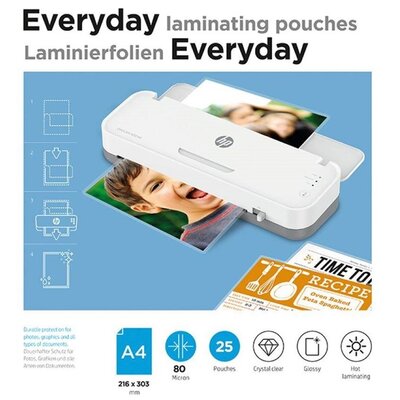 HP Folia laminacyjna EVERYDAY A4 80 mic, 25 szt.