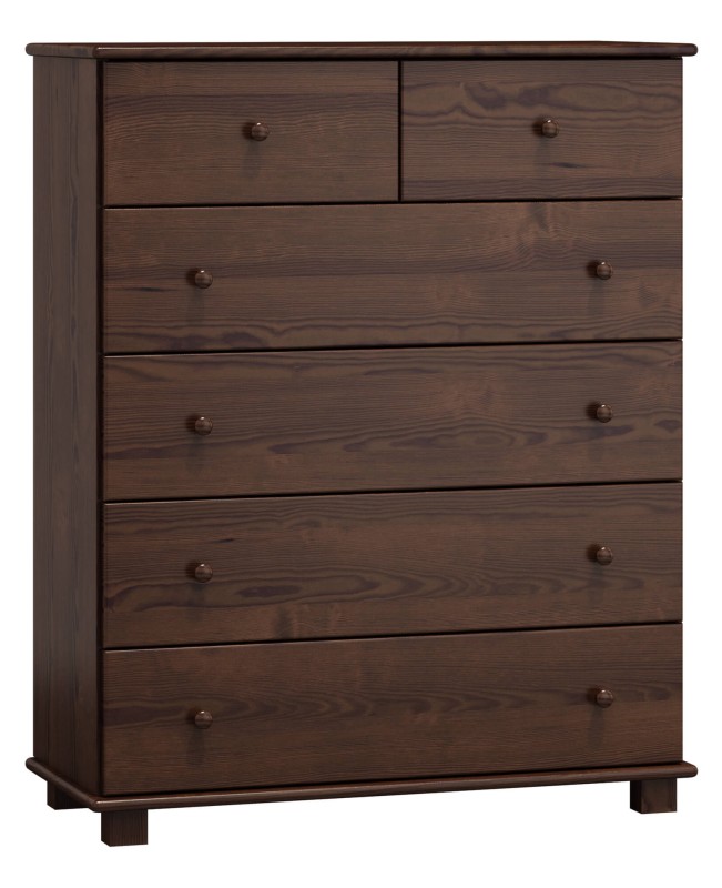 Komoda sosnowa drewniana nr10 g47 orzech
