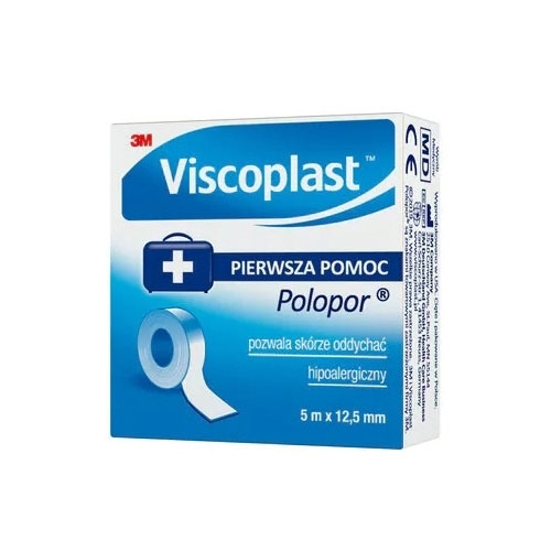 Plaster przylepiec Viscoplast Polopor 5m x 12,5mm