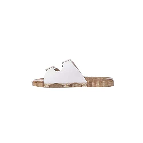melissa 41/42 EU Szerokie sandały damskie 53843 biały/Beżowy Przezroczysty, 53843 Biały Beżowy Przezroczysty, 41/42 EU