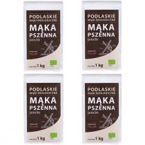 BioLife Mąka pszenna jasna typ 550 Zestaw 4 kg Bio