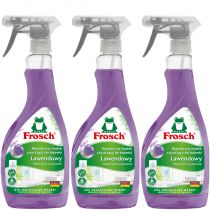 Frosch Środek czyszczący do łazienki lawendowy Zestaw 3 x 500 ml