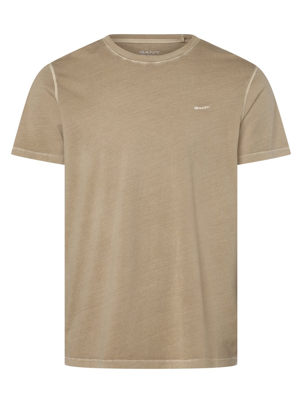 Gant - T-shirt męski, beżowy