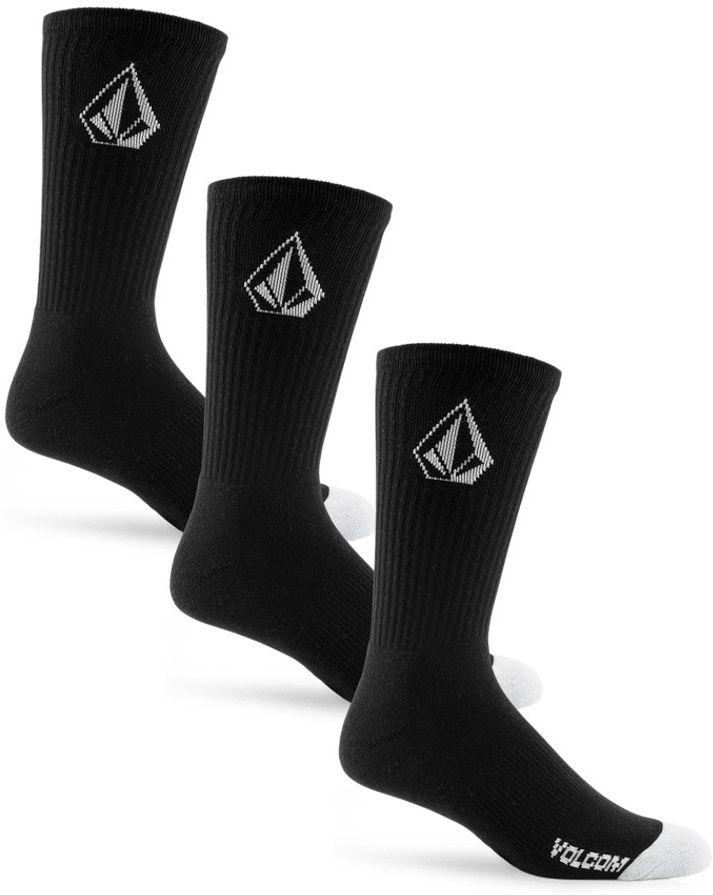 skarpety męskie VOLCOM FULL STONE CREW 3-PACK SOCKS White