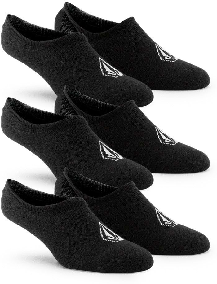 skarpety męskie VOLCOM STONES NO SHOW 3-PACK SOCKS White