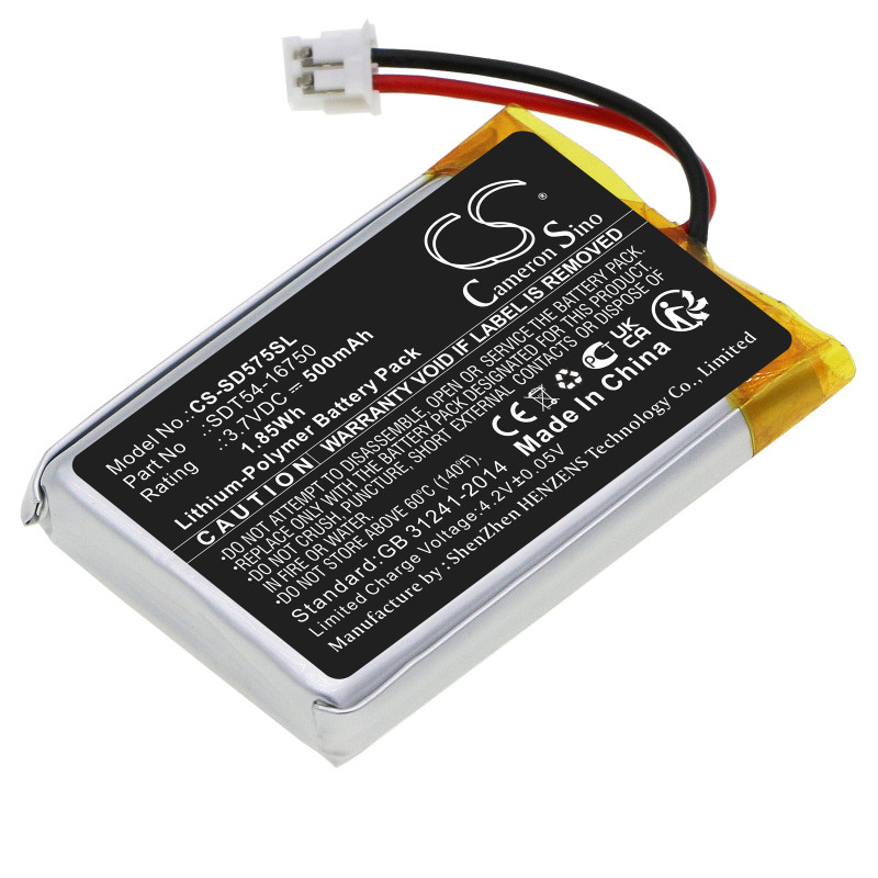 SportDog SD-575 / SDT54-16750 500mAh 1.85Wh Li-Polymer 3.7V (Cameron Sino)