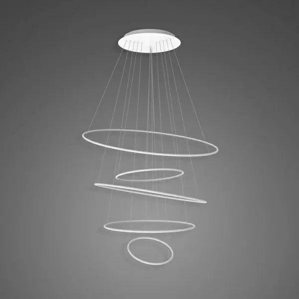 Altavola Design Lampa wisząca Lampa wisząca Ledowe okręgi No.5 150 cm 3k biała ściemnialna LA085/P_150_in_3k_white_dimm