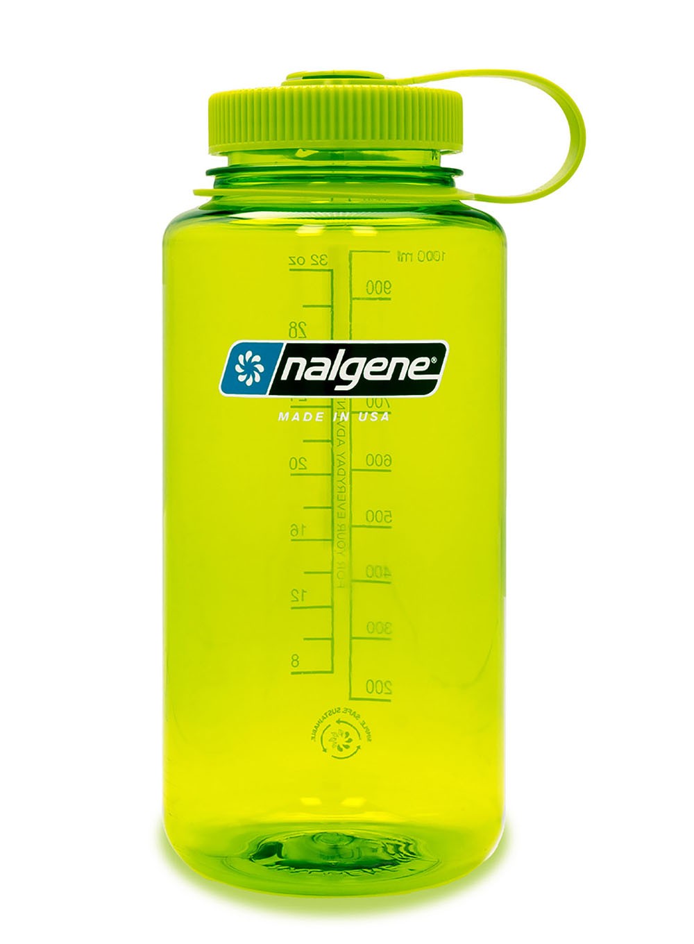 Butelka na wodę Nalgene Wide Mouth Sustain 1 l - spring green