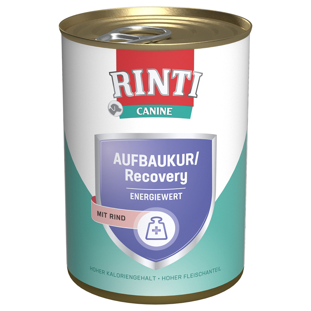 RINTI Canine Recovery z wołowiną, 6 x 400 g - 24 x 400 g