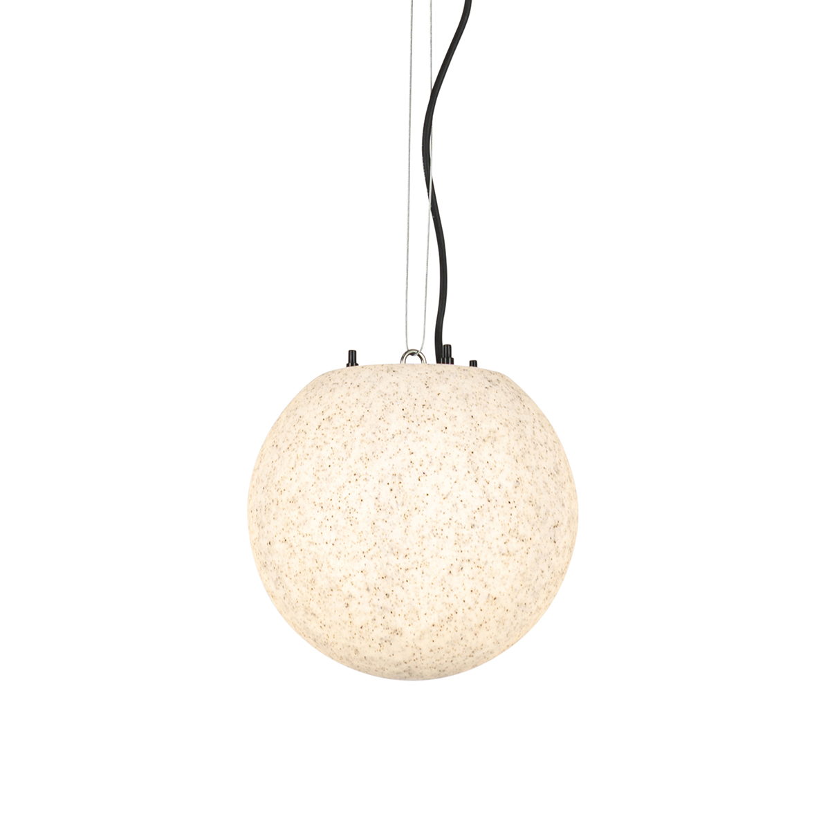 QAZQA Nowoczesna lampa wisząca zewnętrzna szara 25 cm IP65 - Nura