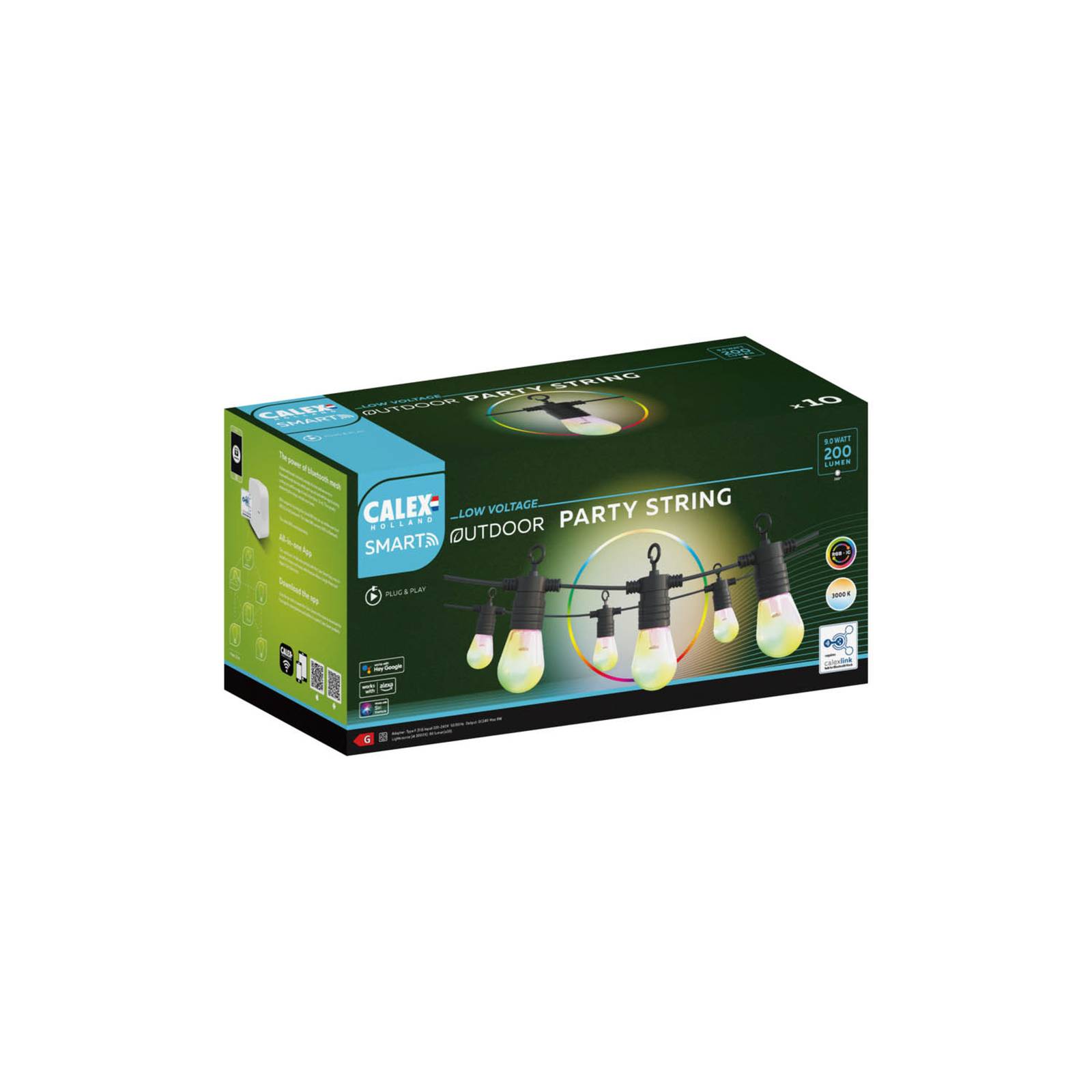 Calex Smart Outdoor Partystring łańcuch, RGBW